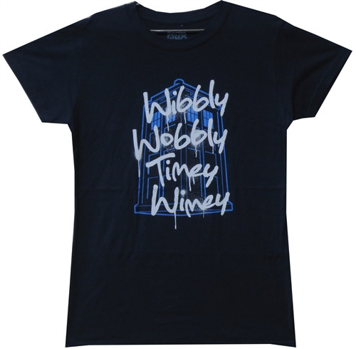 Doctor Who Girls T-Shirt - Wibbly Wobbly