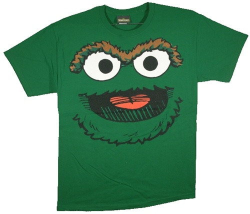 Oscar the Grouch Smile Face T-Shirt