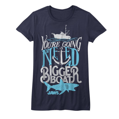 Image for Jaws Typography Girls T-Shirt