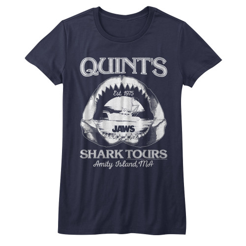 Image for Jaws Shark Tours Girls T-Shirt