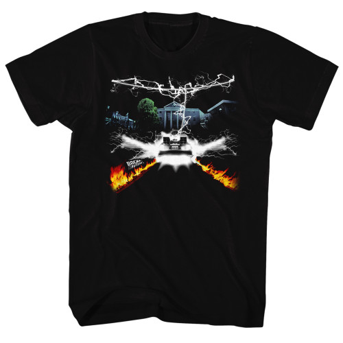 Image for Back to the Future T-Shirt - Flaming Lighting