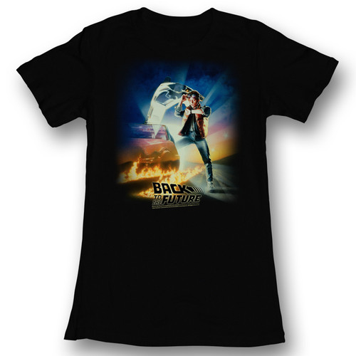 Image for Back to the Future Girls T-Shirt - BTF Poster