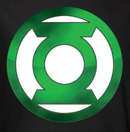 Green Lantern Green Hot Rod Logo T-Shirt