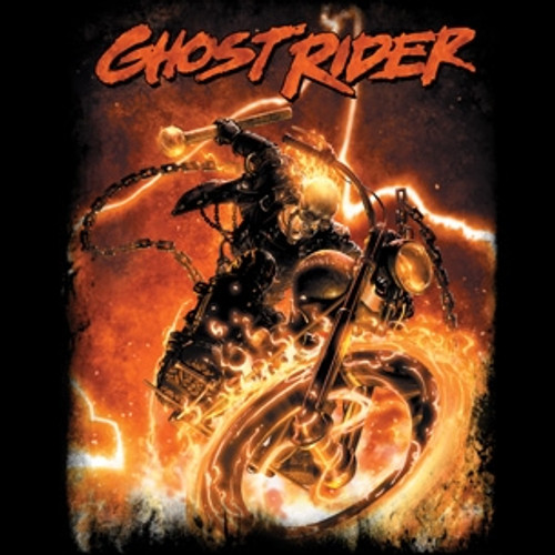 Image Closeup for Ghost Rider T-Shirt - Hell Chains