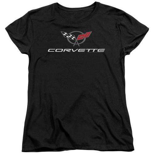 Image for Chevy Woman's T-Shirt - Corvette Modern Emblem