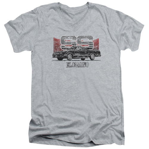 Image for Chevy V-Neck T-Shirt - El Camino SS Mountains