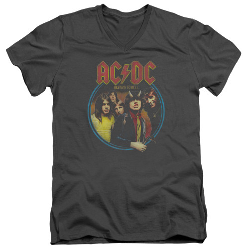 Image for AC/DC V Neck T-Shirt - Highway to Hell