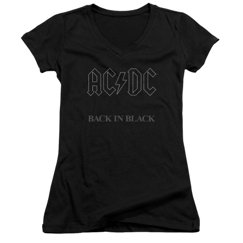 Image for AC/DC Girls V Neck - Back in Black