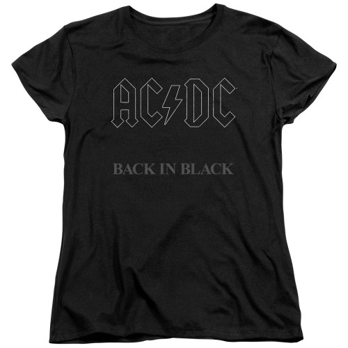Image for AC/DC Womans T-Shirt - Back in Black