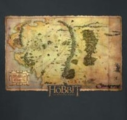 The Hobbit Middle Earth Map long sleeve T-Shirt