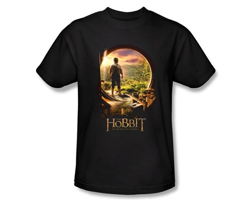 Image Closeup for The Hobbit In Door T-Shirt