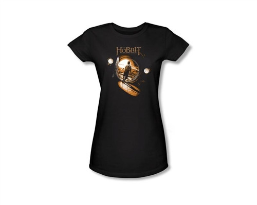 Image Closeup for The Hobbit Girls T-Shirt - Hole