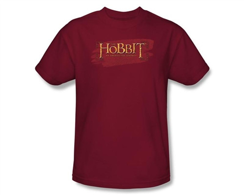 Image Closeup for The Hobbit Red Leather T-Shirt