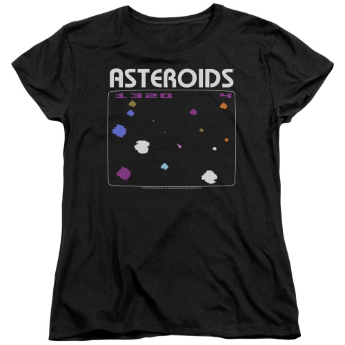 Image for Atari Woman's T-Shirt - Asteroids Screen