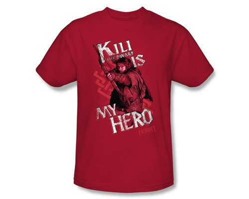 Image Closeup for The Hobbit Kili is My Hero T-Shirt