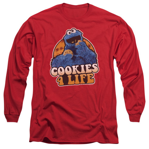 Image for Sesame Street Long Sleeve Shirt - Cookies 4 Life