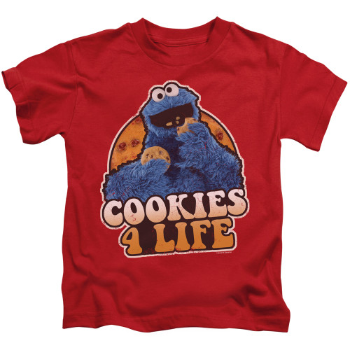 Image for Sesame Street Kids T-Shirt - Cookies 4 Life