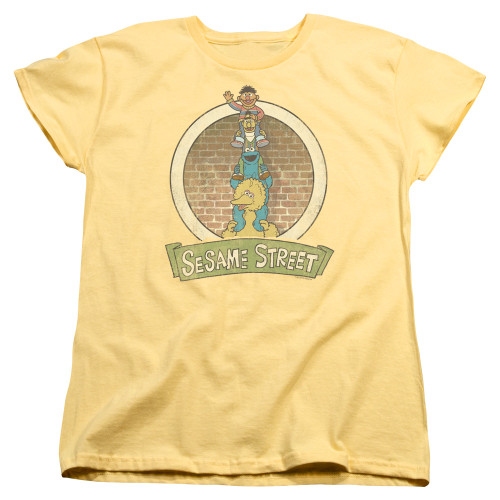 Image for Sesame Street Womans T-Shirt - Stacked Group