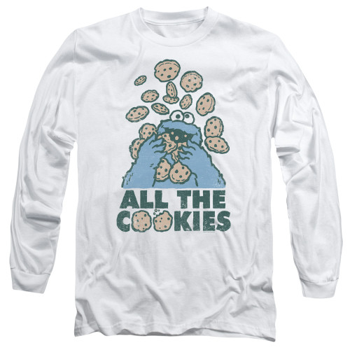 Image for Sesame Street Long Sleeve Shirt - Cookie Monster All the Cookies