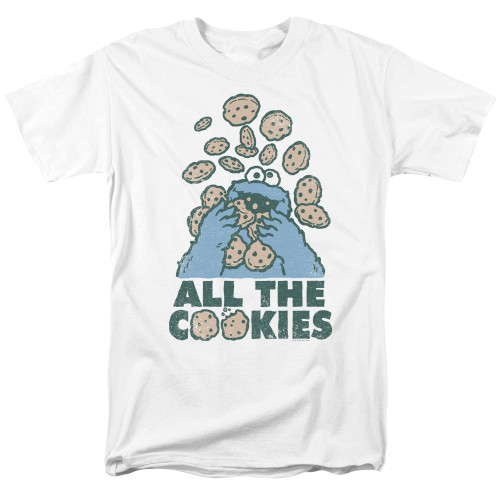 Image for Sesame Street T-Shirt - Cookie Monster All the Cookies