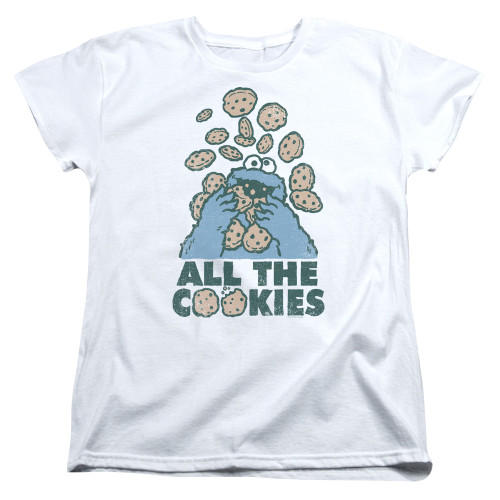 Image for Sesame Street Womans T-Shirt - Cookie Monster All the Cookies