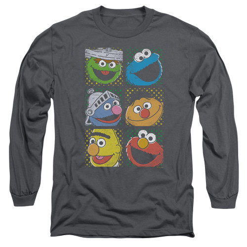 Image for Sesame Street Long Sleeve Shirt - Group Squares