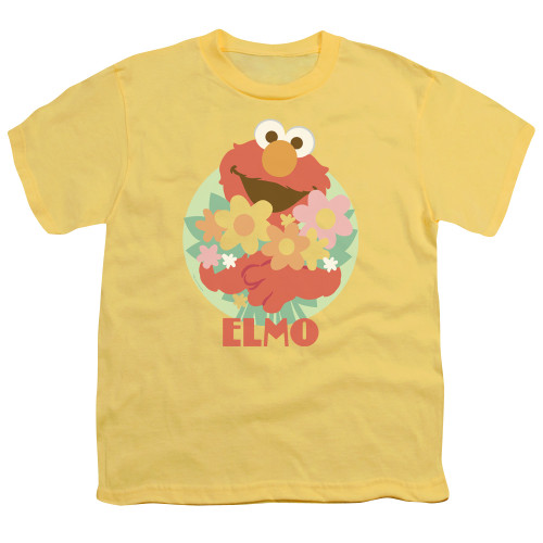 Image for Sesame Street Youth T-Shirt - Elmo Flowers for You