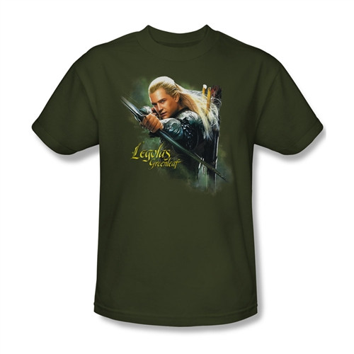 Image Closeup for The Hobbit Desolation of Smaug Legolas Greenleaf T-Shirt