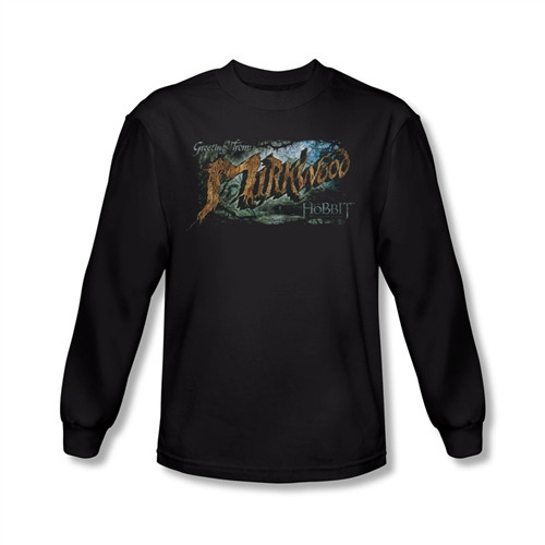 The Hobbit Desolation of Smaug Greetings from Mirkwood long sleeve T-Shirt