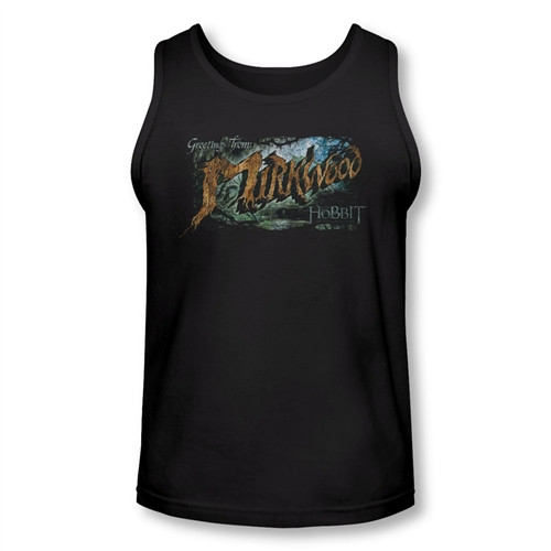 The Hobbit Desolation of Smaug Greetings from Mirkwood Tank Top
