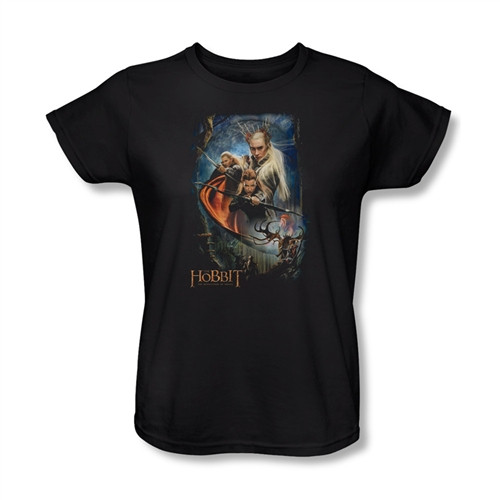 The Hobbit Womens T-Shirt - Desolation of Smaug Thranduil's Realm
