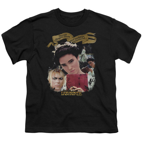 Image for Labyrinth Youth T-Shirt - Dangers Untold