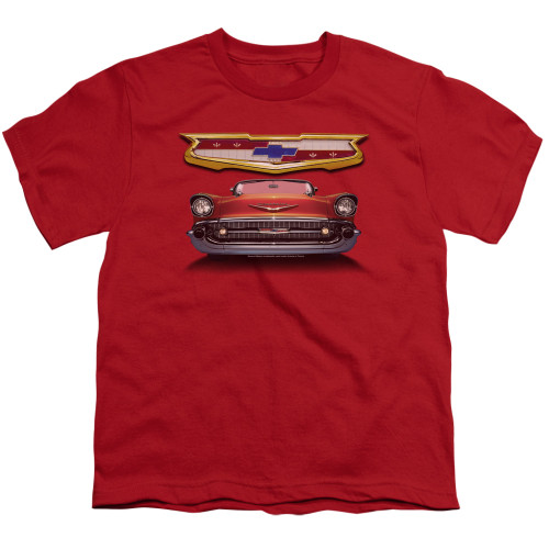 Image for General Motors Youth T-Shirt - 1957 Bel Air Grille
