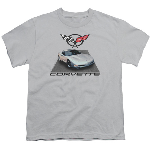 Image for General Motors Youth T-Shirt - Silver 01 'Vette
