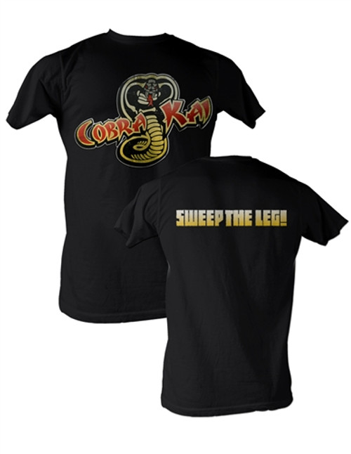 Image Closeup for Karate Kid Cobra Kai Sweep the Leg T-Shirt