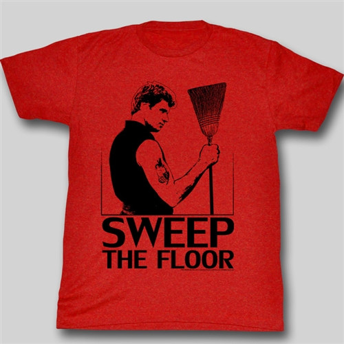 Image Closeup for Karate Kid T John Kreese Sweep the Floor T-Shirt