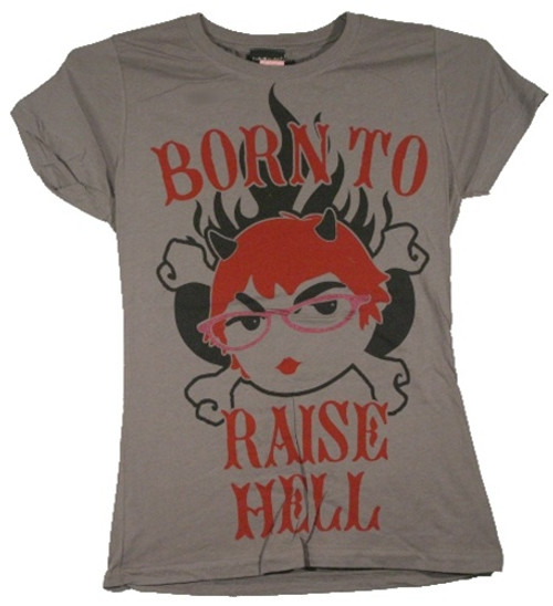 Lucy, Daughter of the Devil Born to Raise Hell girls T-Shirt