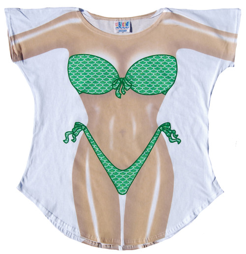 Image for Mermaid Bikini Cover Up T-Shirt