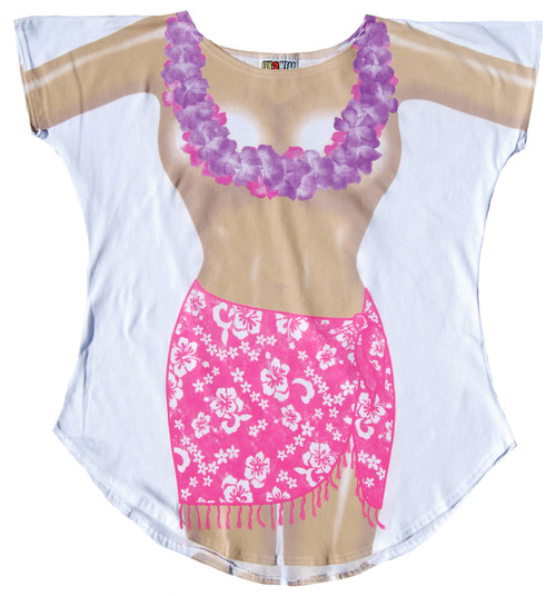 Image for Topless Hibiscus Cover Up T-Shirt