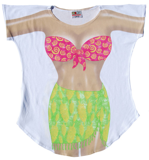 Image for Tropical Girl Cover Up T-Shirt