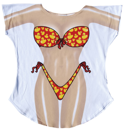 Image for Duck Bikini Cover Up T-Shirt
