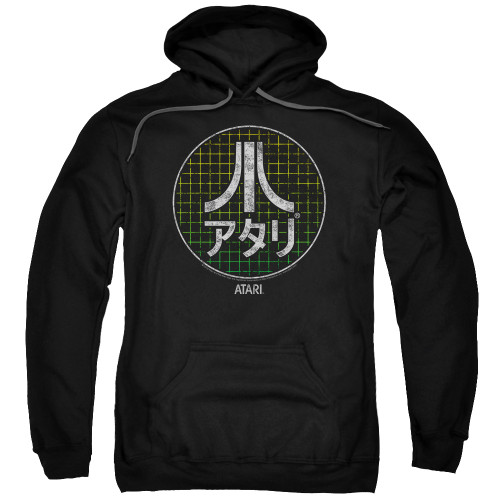 Image for Atari Hoodie - Green Grid Kanji Logo