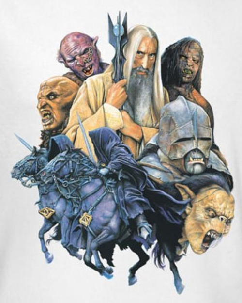 Lord of the Rings Collage of Evil T-Shirt