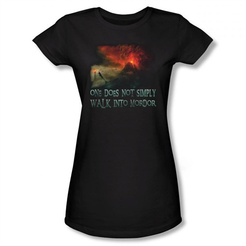 Lord of the Rings Girls T-Shirt - Walk into Mordor