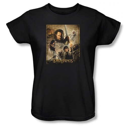 Lord of the Rings Woman's T-Shirt - Return of the King Poster