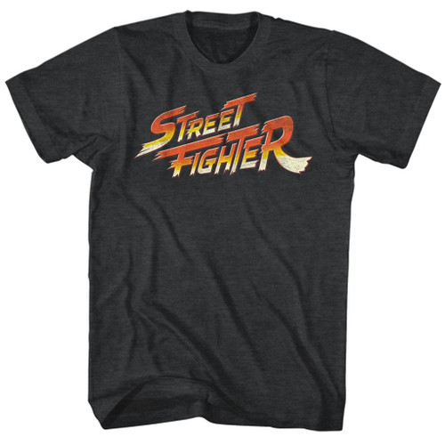 Image for Street Fighter Logo Heather T-Shirt