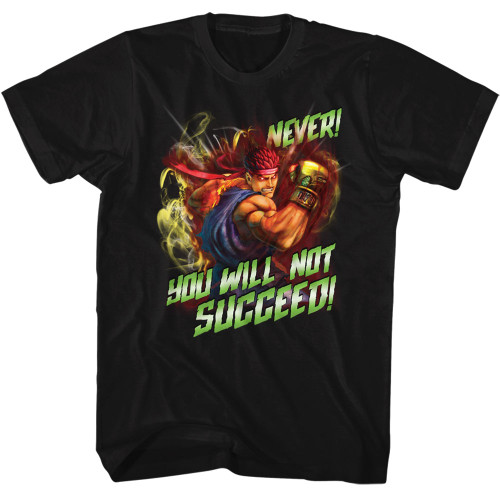 Image for Street Fighter Never Succeed T-Shirt