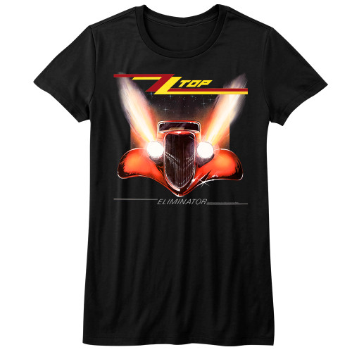 Image for ZZ Top Girls T-Shirt - Eliminator Classic Cover