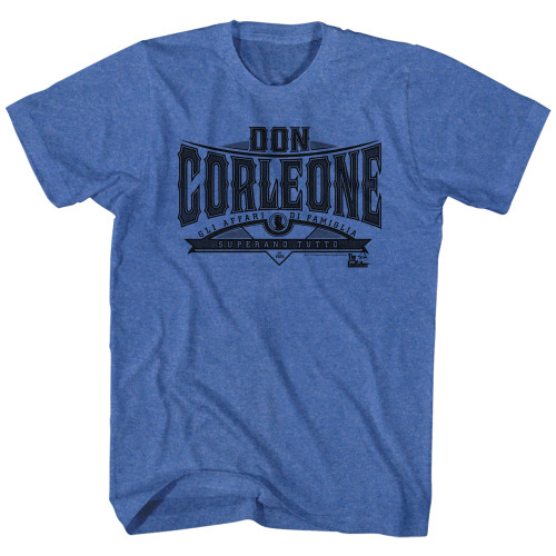 Image for Godfather Heather T-Shirt - Don Corleone