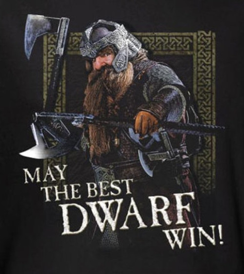 Lord of the Rings May the Best Dwarf Win! T-Shirt LOR3011-AT